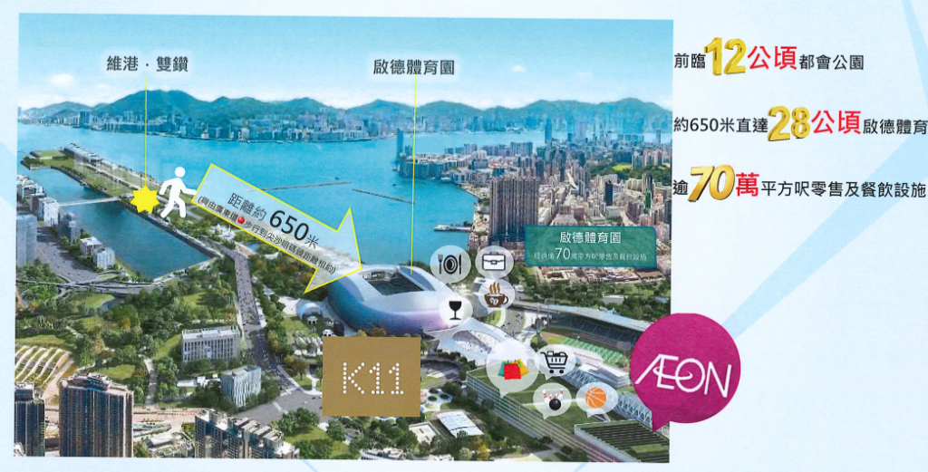 維港·雙鑽戶型與景觀配置示意